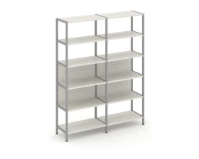 Двухсекционный стеллаж пятиярусный 1590х400х1980 Шелф Систем / Shelf System images