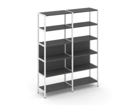 Двухсекционный стеллаж пятиярусный 1590х400х1980 Шелф Систем / Shelf System images