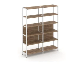 Двухсекционный стеллаж пятиярусный 1590х400х1980 Шелф Систем / Shelf System images