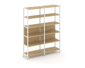 Двухсекционный стеллаж пятиярусный 1590х400х1980 Шелф Систем / Shelf System images