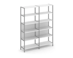 Двухсекционный стеллаж пятиярусный 1590х400х1980 Шелф Систем / Shelf System images