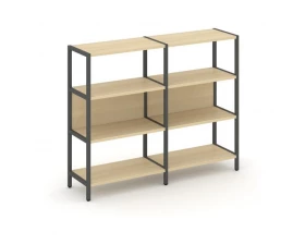 Двухсекционный стеллаж трехярусный Шелф Систем / Shelf System images