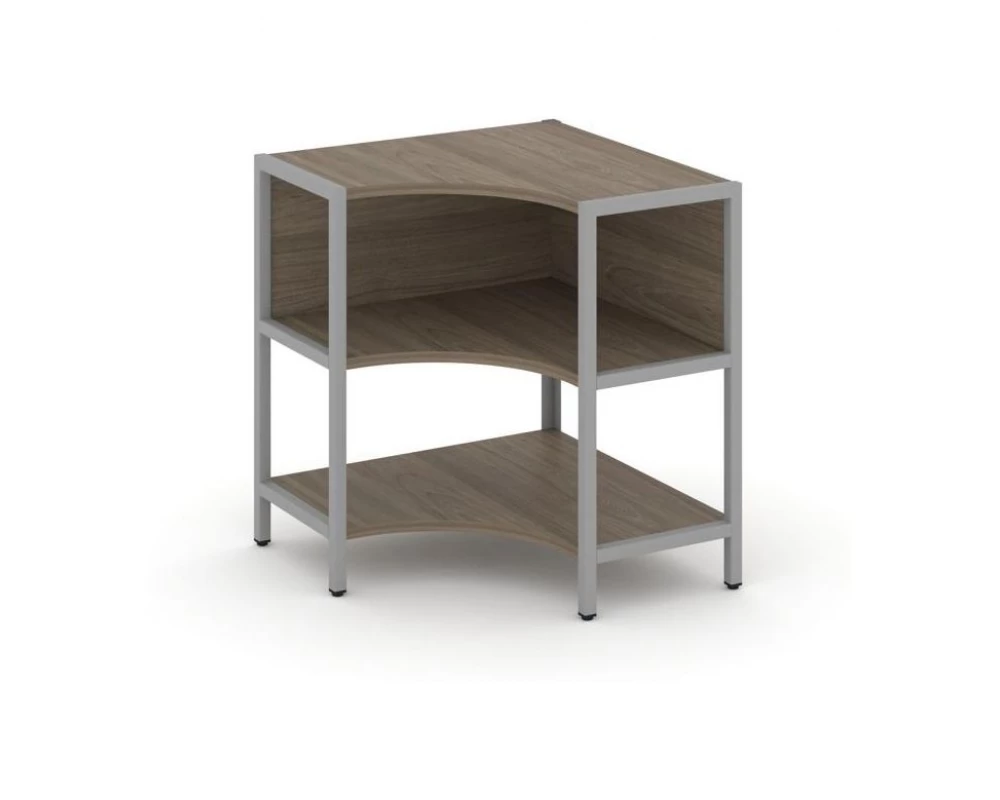 Односекционный угловой стеллаж двухярусный 810х810х879 Шелф Систем / Shelf System