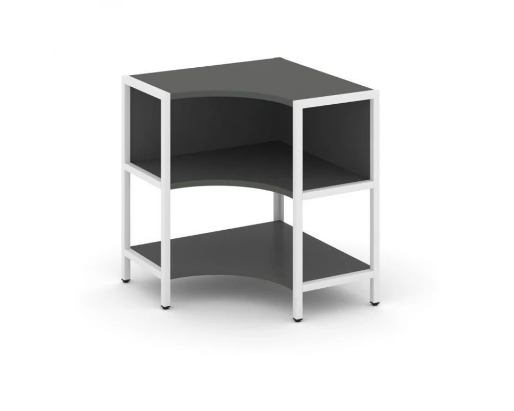 Односекционный угловой стеллаж двухярусный 810х810х879 Шелф Систем / Shelf System