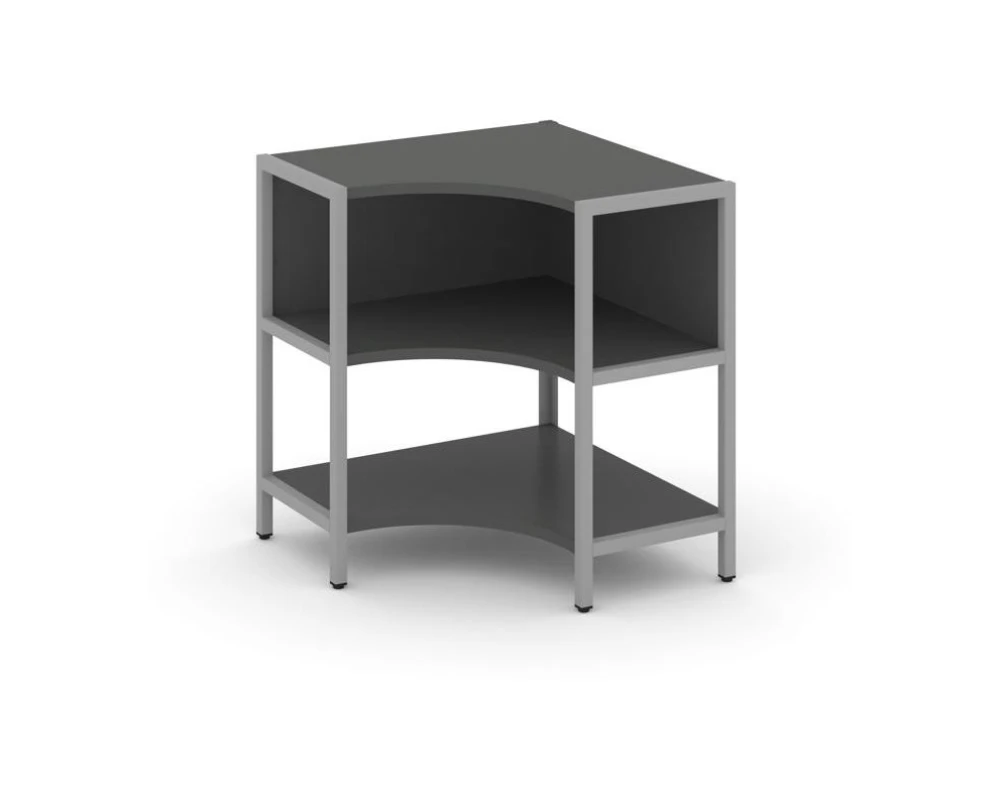 Односекционный угловой стеллаж двухярусный 810х810х879 Шелф Систем / Shelf System