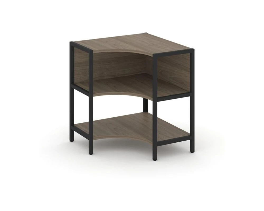 Односекционный угловой стеллаж двухярусный 810х810х879 Шелф Систем / Shelf System