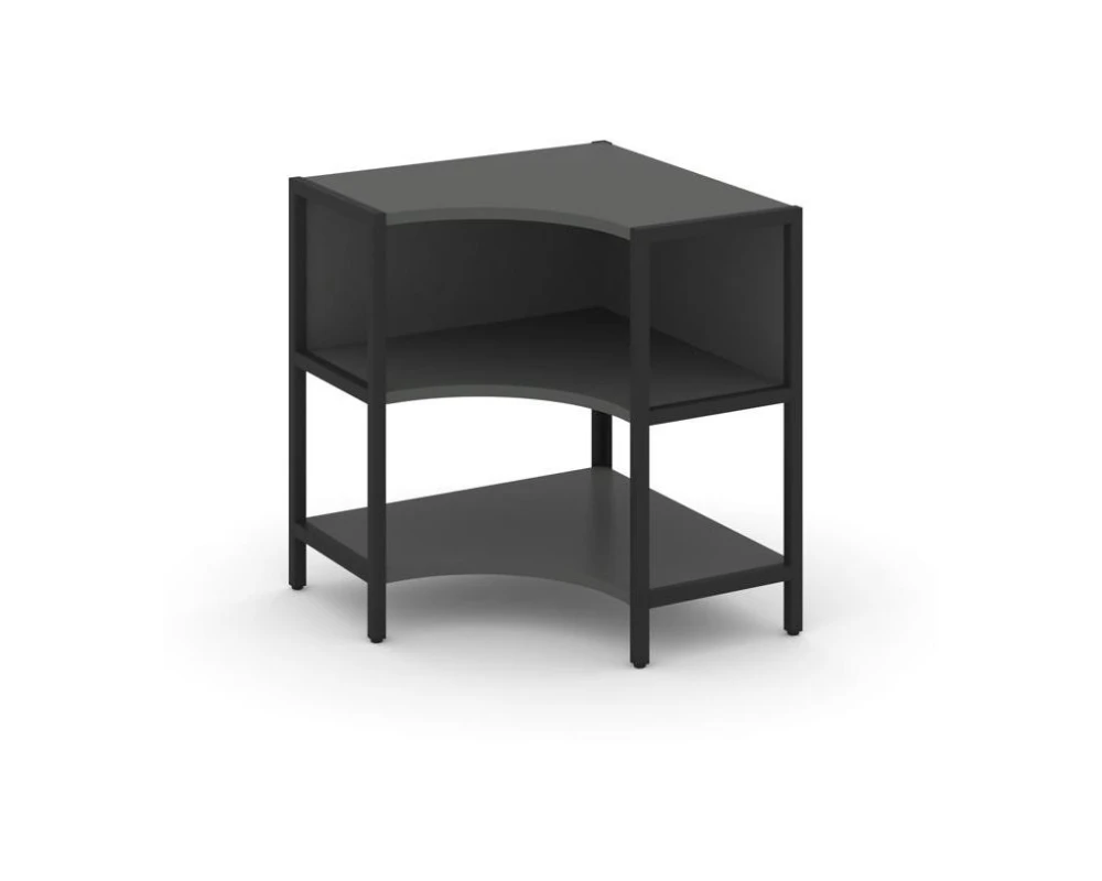 Односекционный угловой стеллаж двухярусный 810х810х879 Шелф Систем / Shelf System