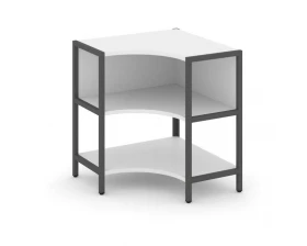 Односекционный угловой стеллаж двухярусный 810х810х879 Шелф Систем / Shelf System images