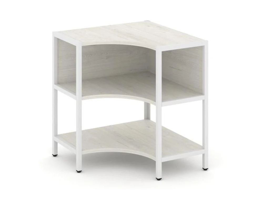 Односекционный угловой стеллаж двухярусный 810х810х879 Шелф Систем / Shelf System