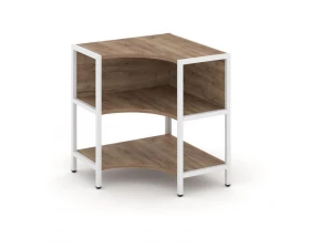 Односекционный угловой стеллаж двухярусный 810х810х879 Шелф Систем / Shelf System images