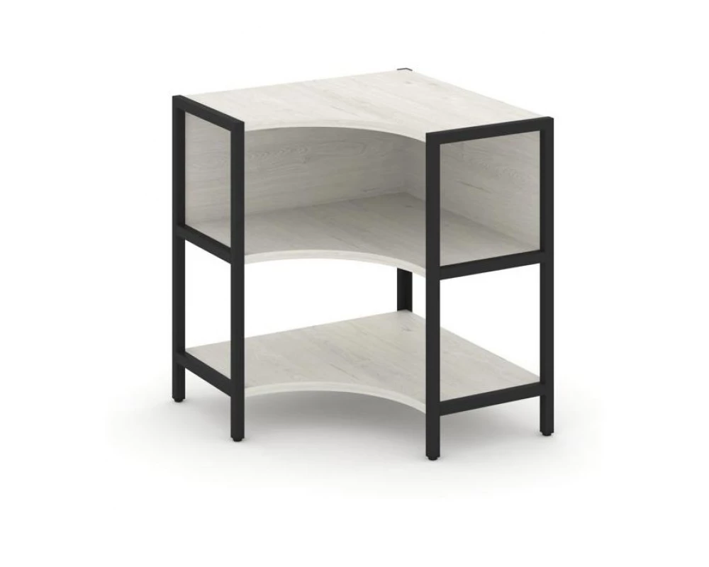 Односекционный угловой стеллаж двухярусный 810х810х879 Шелф Систем / Shelf System