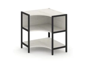 Односекционный угловой стеллаж двухярусный 810х810х879 Шелф Систем / Shelf System images