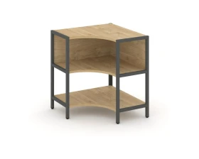 Односекционный угловой стеллаж двухярусный 810х810х879 Шелф Систем / Shelf System images