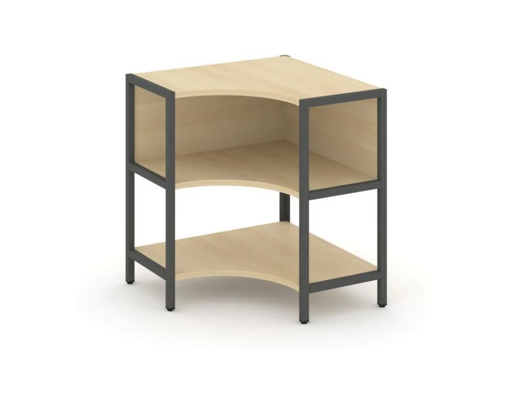 Односекционный угловой стеллаж двухярусный 810х810х879 Шелф Систем / Shelf System