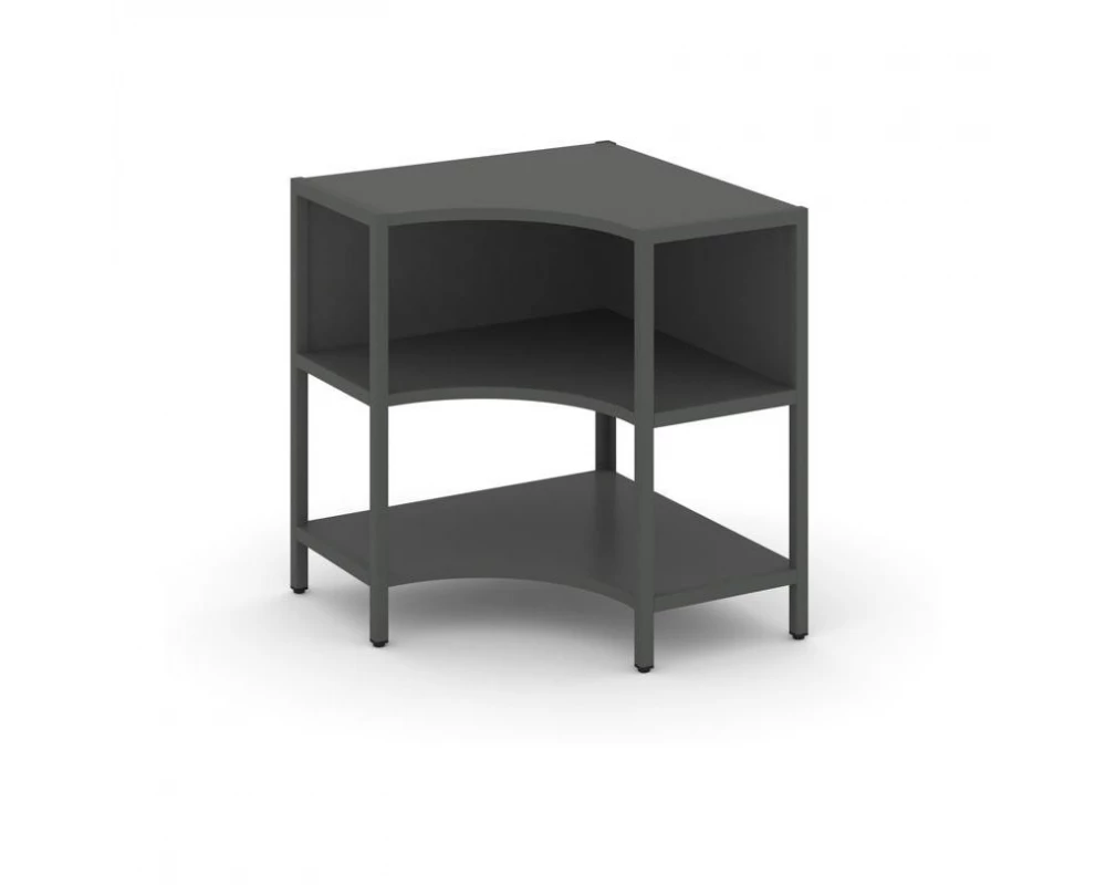 Односекционный угловой стеллаж двухярусный 810х810х879 Шелф Систем / Shelf System