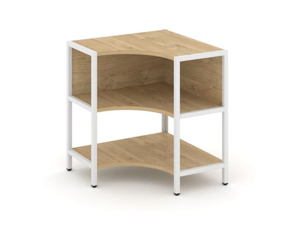 Односекционный угловой стеллаж двухярусный 810х810х879 Шелф Систем / Shelf System