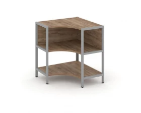 Односекционный угловой стеллаж двухярусный 810х810х879 Шелф Систем / Shelf System images