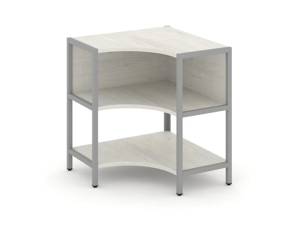 Односекционный угловой стеллаж двухярусный 810х810х879 Шелф Систем / Shelf System