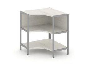 Односекционный угловой стеллаж двухярусный 810х810х879 Шелф Систем / Shelf System images