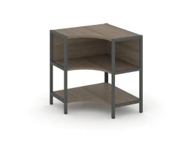 Односекционный угловой стеллаж двухярусный 810х810х879 Шелф Систем / Shelf System images