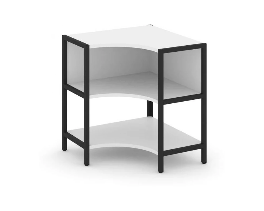 Односекционный угловой стеллаж двухярусный 810х810х879 Шелф Систем / Shelf System