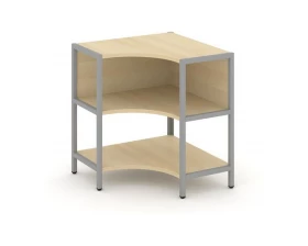 Односекционный угловой стеллаж двухярусный 810х810х879 Шелф Систем / Shelf System images