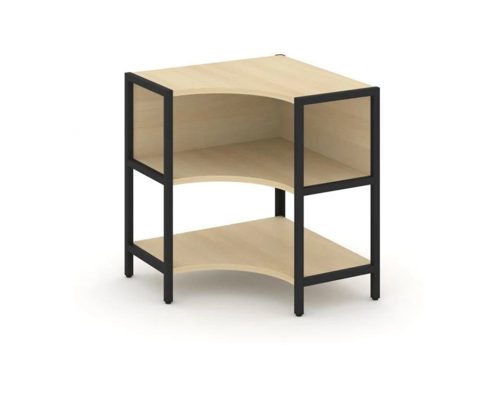 Односекционный угловой стеллаж двухярусный 810х810х879 Шелф Систем / Shelf System