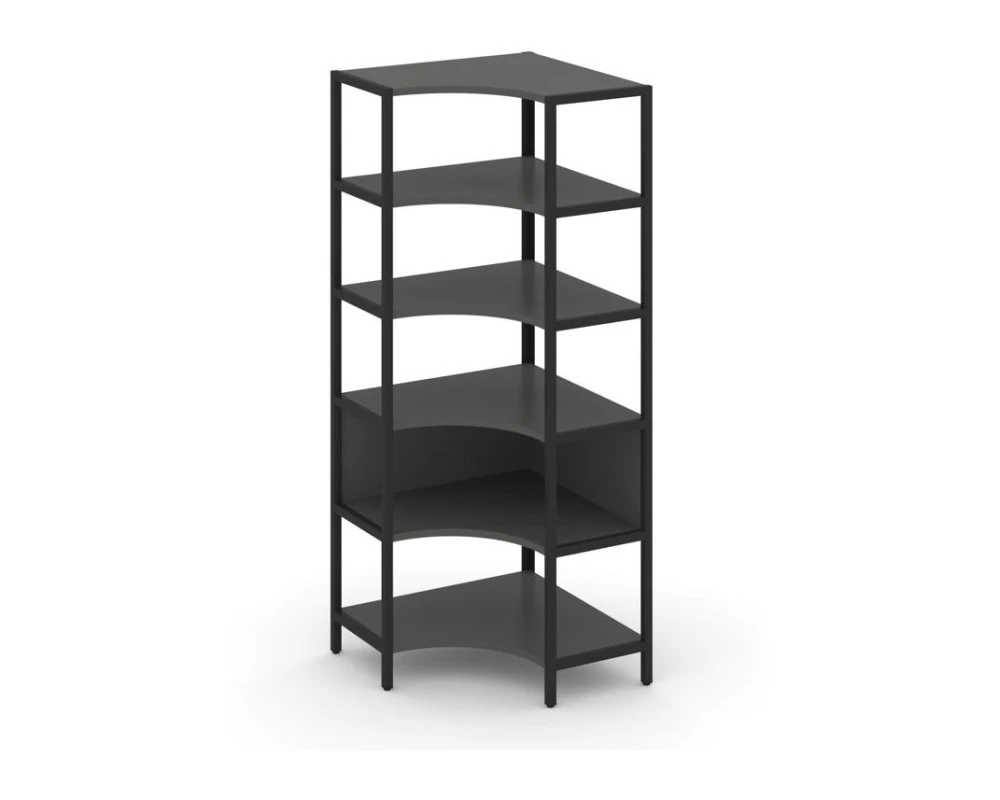 Односекционный угловой стеллаж пятиярусный 810х810х1980 Шелф Систем / Shelf System