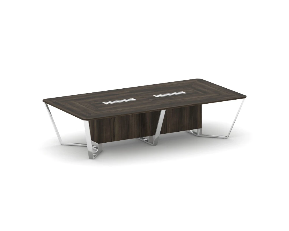 Стол переговорный прямоугольный ЛДСП/нерж. сталь 3200x1600x750 Стил Мит / Steel Meet