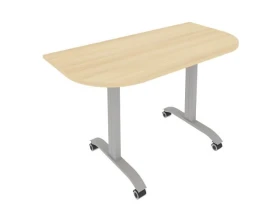 Стол радиусный складной мобильный 1300x650x757 Мобайл Систем / Mobile System images