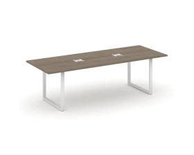 Стол переговорный на О-образном каркасе с лючком 2580x980x750 Стайл Проджект Директ / Style Project Direct images