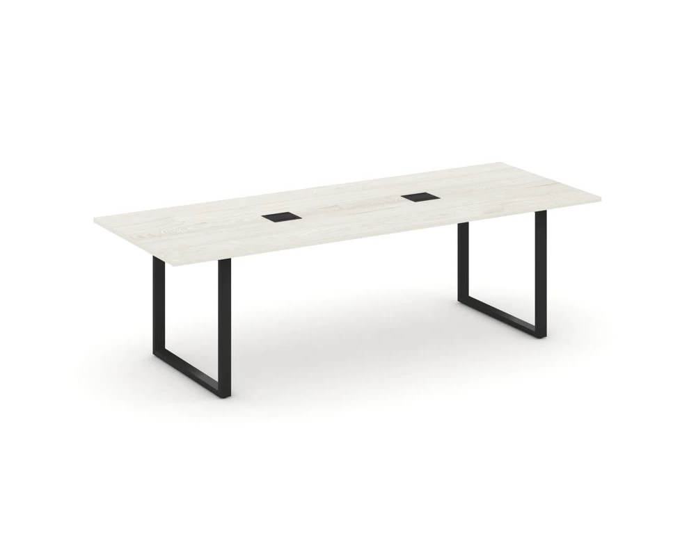 Стол переговорный на О-образном каркасе с лючком 2580x980x750 Стайл Проджект Директ / Style Project Direct
