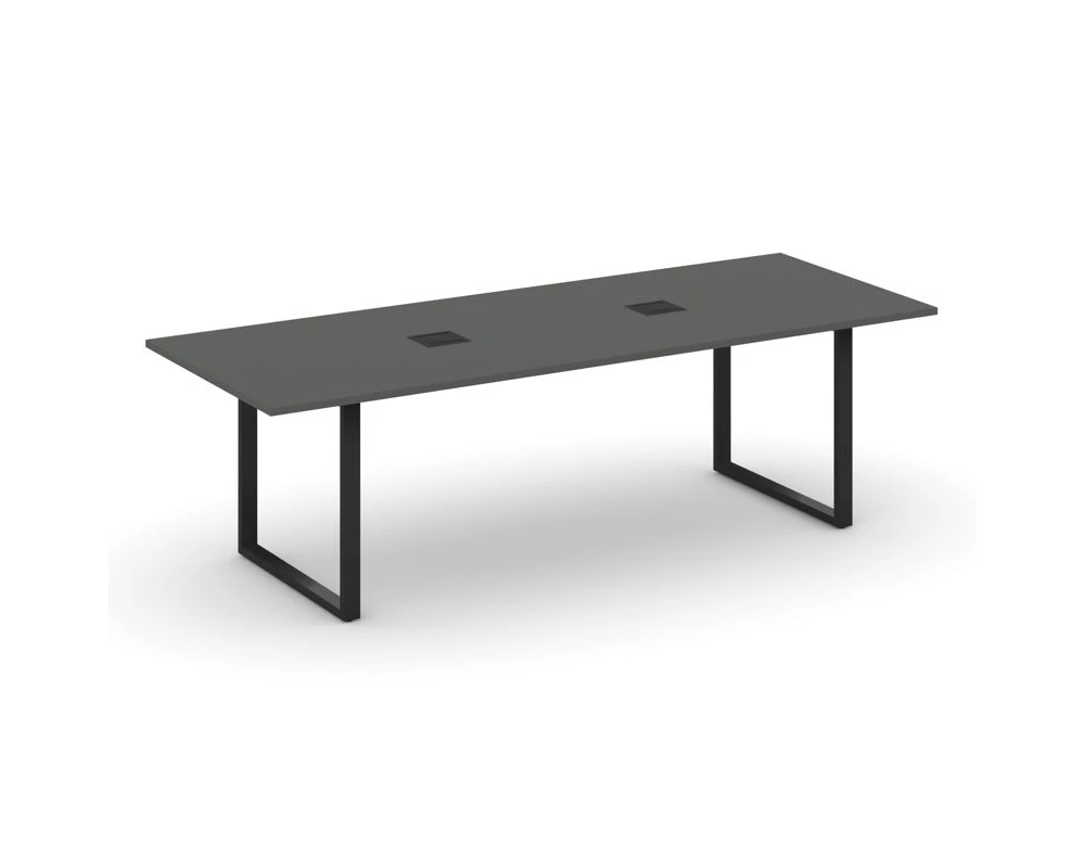 Стол переговорный на О-образном каркасе с лючком 2580x980x750 Стайл Проджект Директ / Style Project Direct