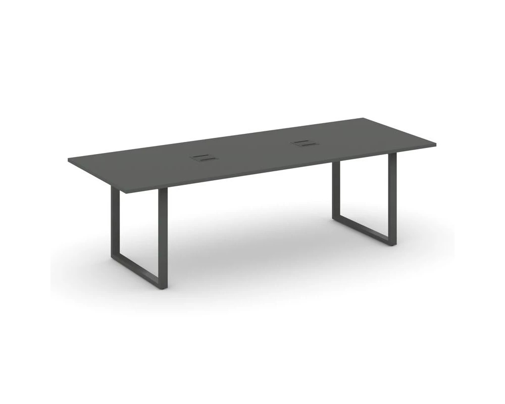 Стол переговорный на О-образном каркасе с лючком 2580x980x750 Стайл Проджект Директ / Style Project Direct