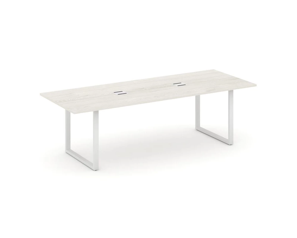 Стол переговорный на О-образном каркасе с лючком 2580x980x750 Стайл Проджект Директ / Style Project Direct