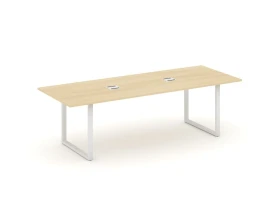 Стол переговорный на О-образном каркасе с лючком 2580x980x750 Стайл Проджект Директ / Style Project Direct images