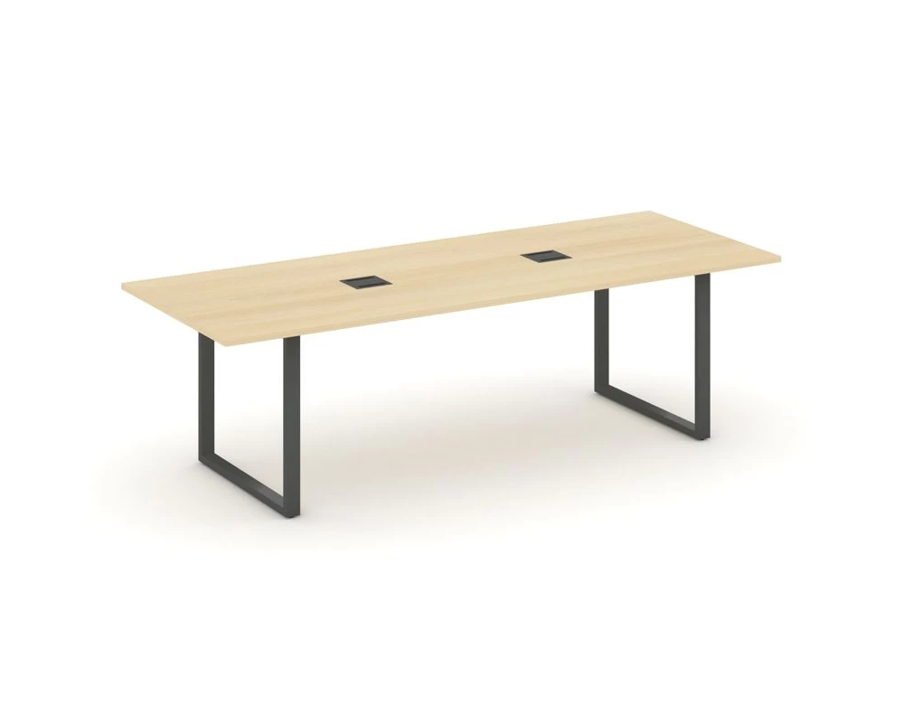 Стол переговорный на О-образном каркасе с лючком 2580x980x750 Стайл Проджект Директ / Style Project Direct