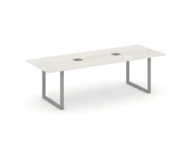 Стол переговорный на О-образном каркасе с лючком 2580x980x750 Стайл Проджект Директ / Style Project Direct images