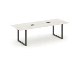 Стол переговорный на О-образном каркасе с лючком 2580x980x750 Стайл Проджект Директ / Style Project Direct images