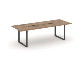 Стол переговорный на О-образном каркасе с лючком 2580x980x750 Стайл Проджект Директ / Style Project Direct images