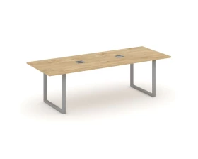 Стол переговорный на О-образном каркасе с лючком 2580x980x750 Стайл Проджект Директ / Style Project Direct images