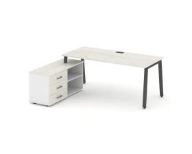 Стол письменный с греденцией левой на А-образном каркасе 1980x1480x750 Стайл Проджект Директ / Style Project Direct images