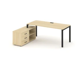 Стол письменный с греденцией левой на П-образном каркасе 1780x1580x750 Стайл Проджект Директ / Style Project Direct images