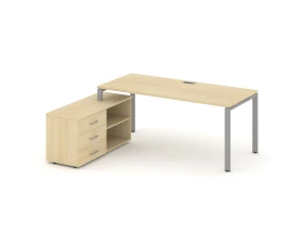 Стол письменный с греденцией левой на П-образном каркасе 1780x1580x750 Стайл Проджект Директ / Style Project Direct images