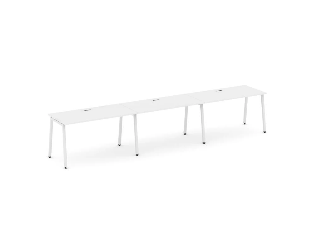 Рабочая станция 1 сторон. на А-образном каркасе 40 мм 3540х600х750 Стайл Проджект / Style Project