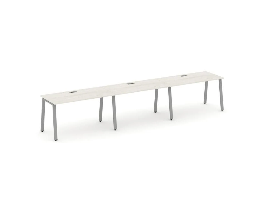 Рабочая станция 1 сторон. на А-образном каркасе 60 мм 2940х600х750 Стайл Проджект / Style Project