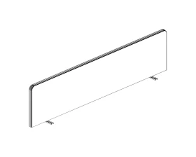 Экран фронтальный Ткань+AL кант 1580х28х425 Стайл Проджект / Style Project images