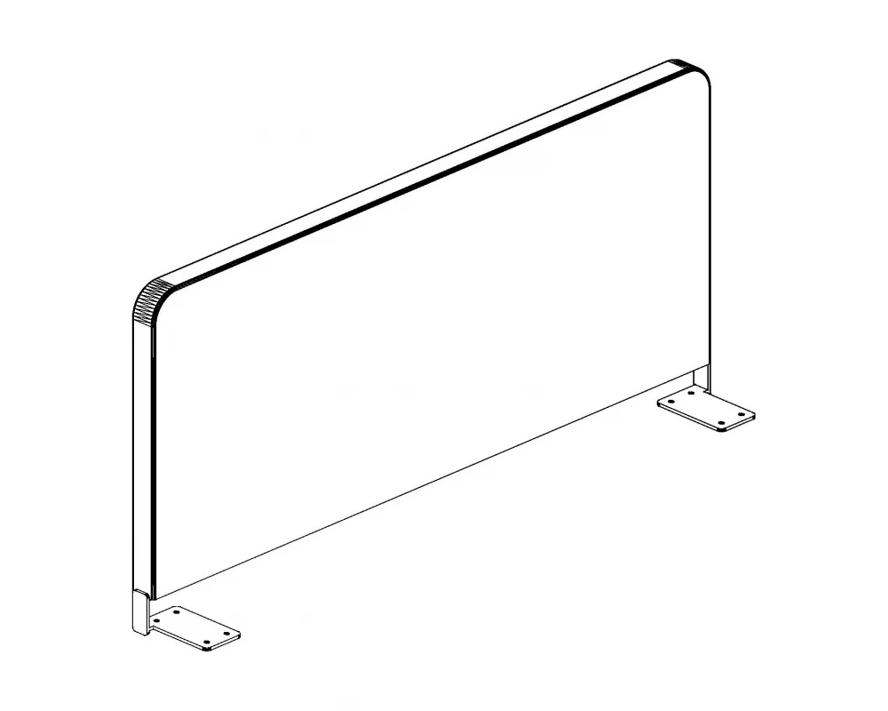 Экран боковой Ткань 700х28х397 Стайл Проджект / Style Project