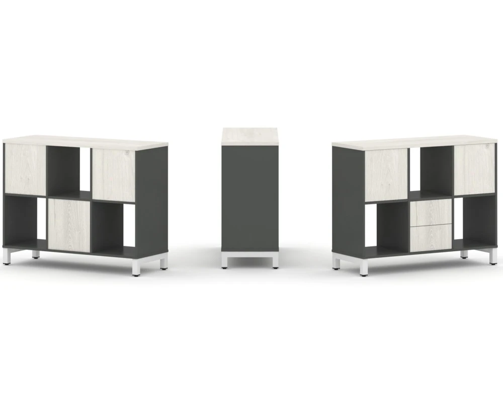 Набор стеллажа 1 сторон., 2 яр. 1121x400x881 Стайл Проджект / Style Project