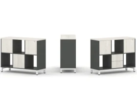 Набор стеллажа 1 сторон., 2 яр. 1121x400x881 Стайл Проджект / Style Project images